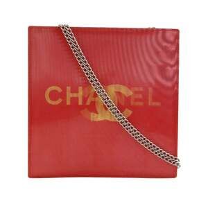 CHANEL Red Logo Shoulder Bag
